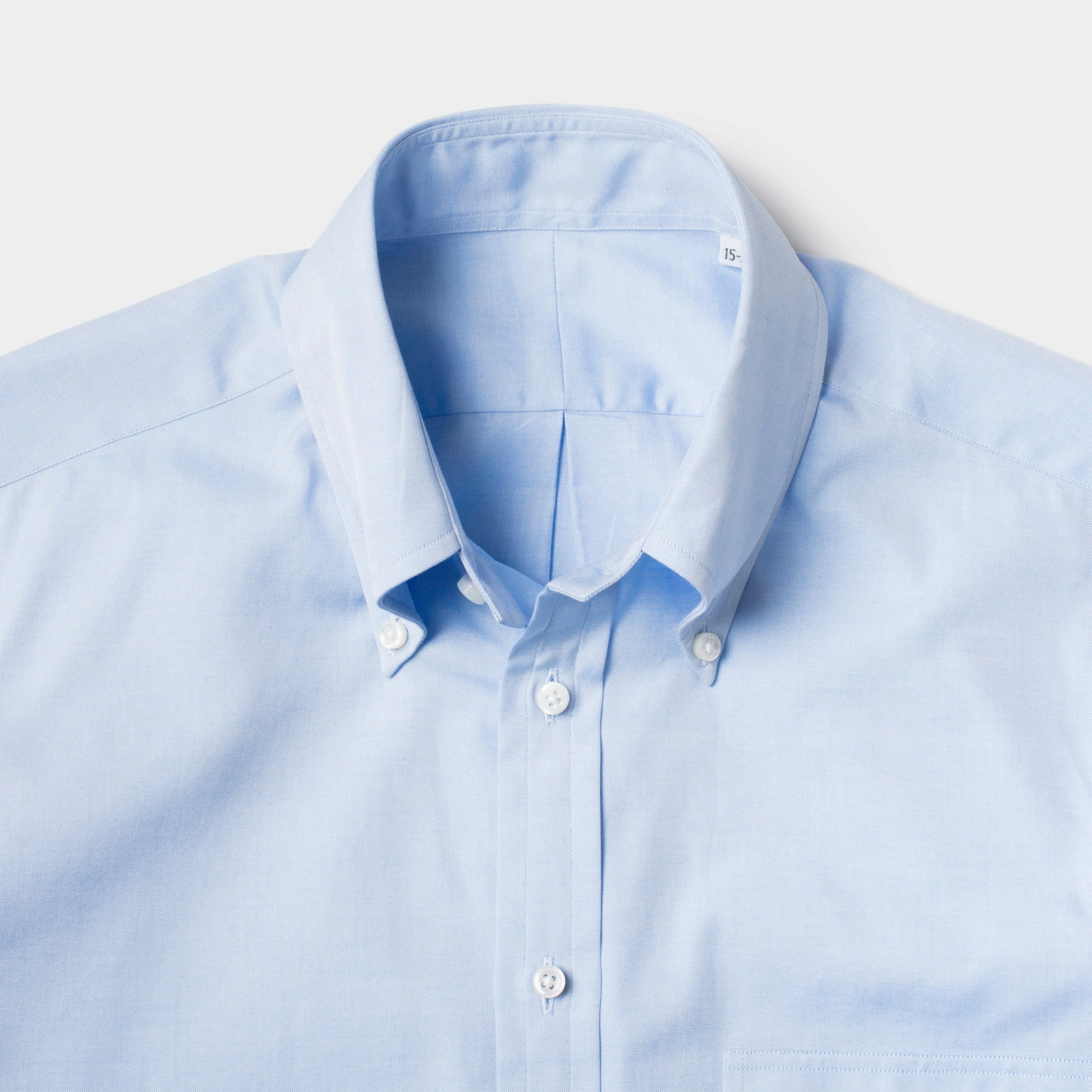 Adjustable Cuffs All-Purpose Wear Perfect OCBD Shirt Light Blue