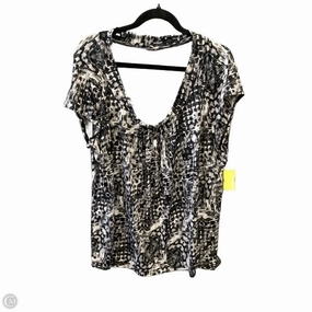 Sleek Layers quick-drying Top Short Sleeve By Worthington In Black, Size: 1x