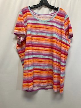 Pink Top Short Sleeve Clothes Mentor, Size 2x Sport Wear