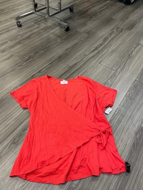 Top Short Sleeve By Old Navy In Red, Size: 3x Comfy Essentials Wear Soft Fabric