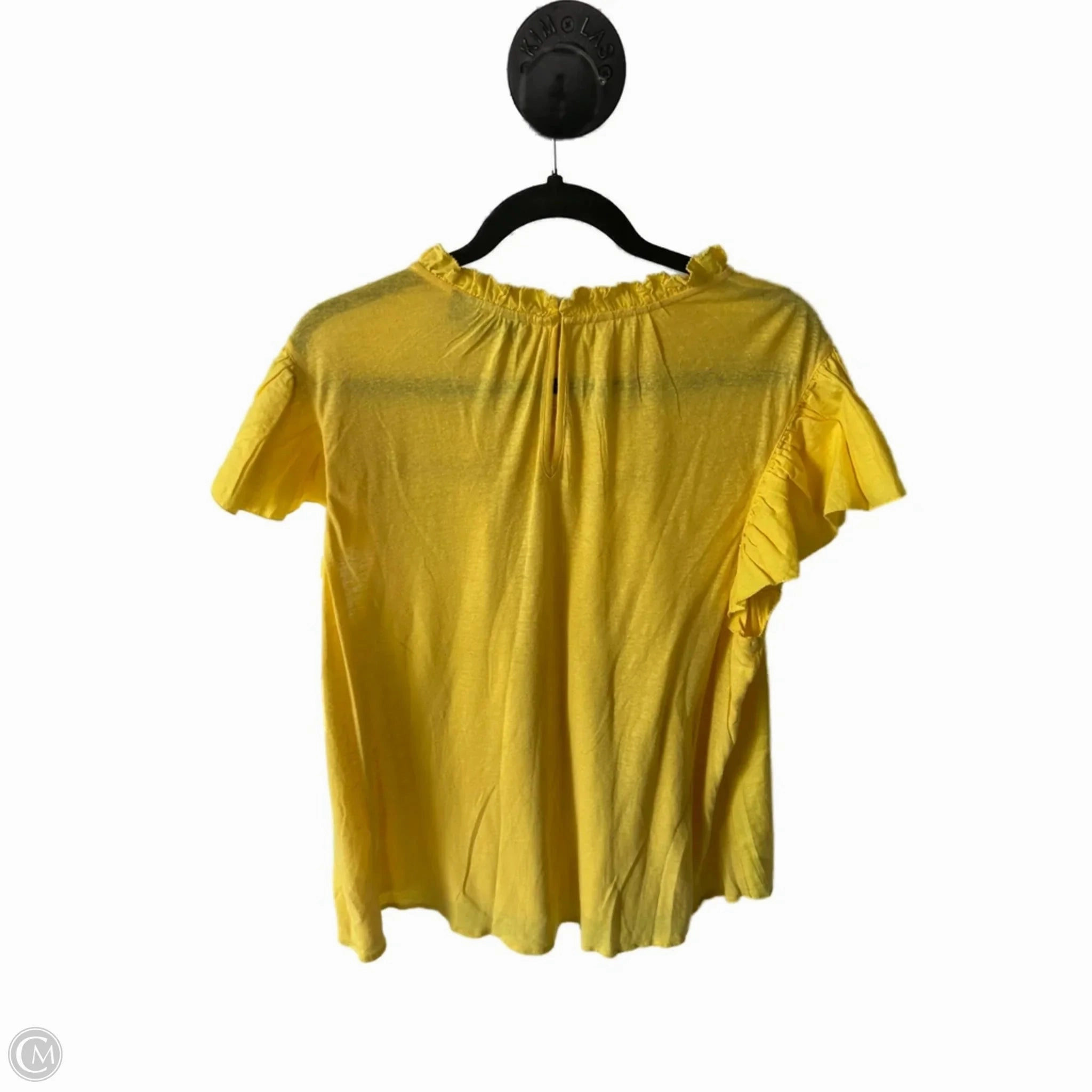 Comfortable Style Cozy Waist Top Short Sleeve By Lane Bryant In Yellow, Size: 2x