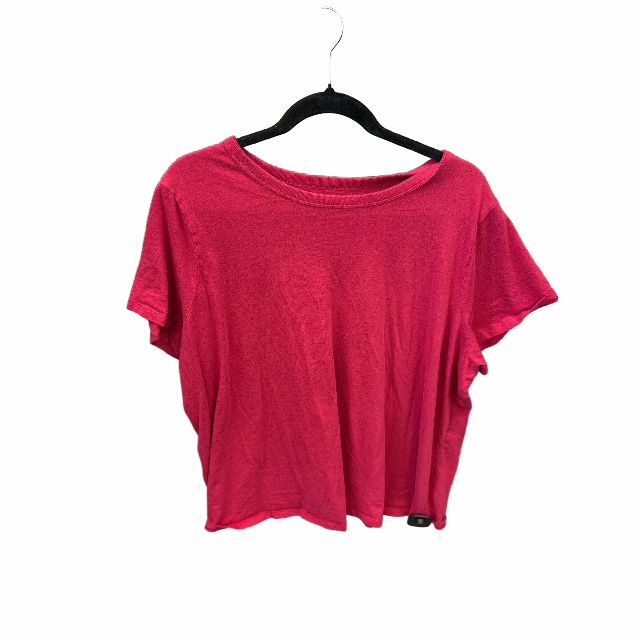 Top Short Sleeve Basic By Old Navy In Pink, Size: 2x Unisex style