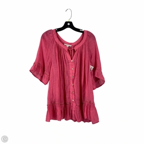 Top Short Sleeve By Zac And Rachel In Pink, Size: 2x graduation back to school
