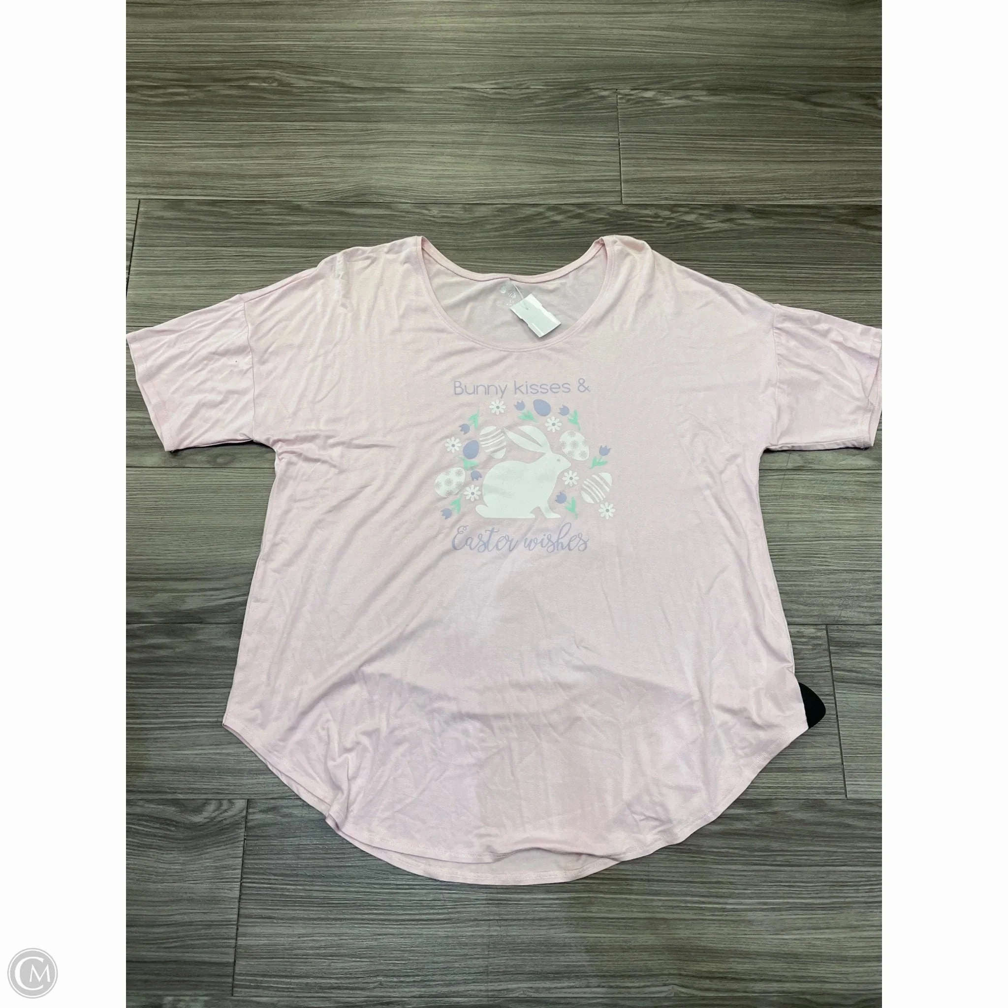 Top Short Sleeve By Clothes Mentor In Pink, Size: 1x Urban Trend Look