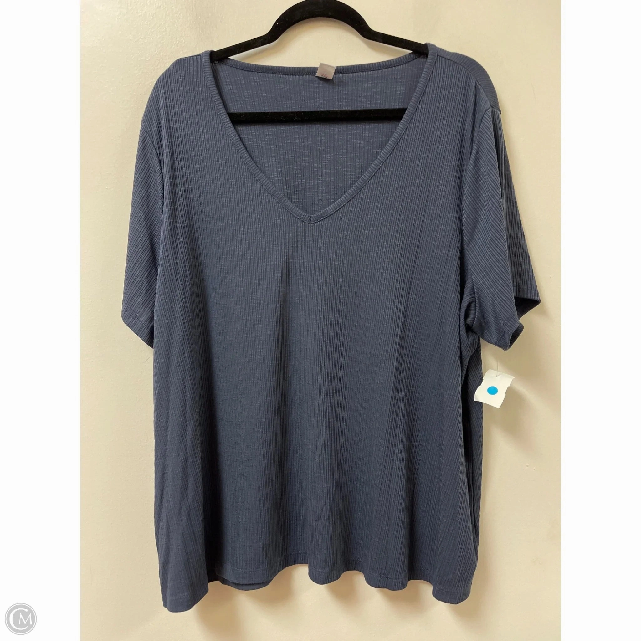 Top Short Sleeve By Old Navy In Blue, Size: 1x Soft touch finish Plus Size
