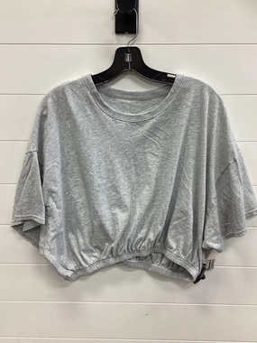 Essential layering piece Soft Touch Fabric Top Ss By Aerie In Grey, Size:Xl