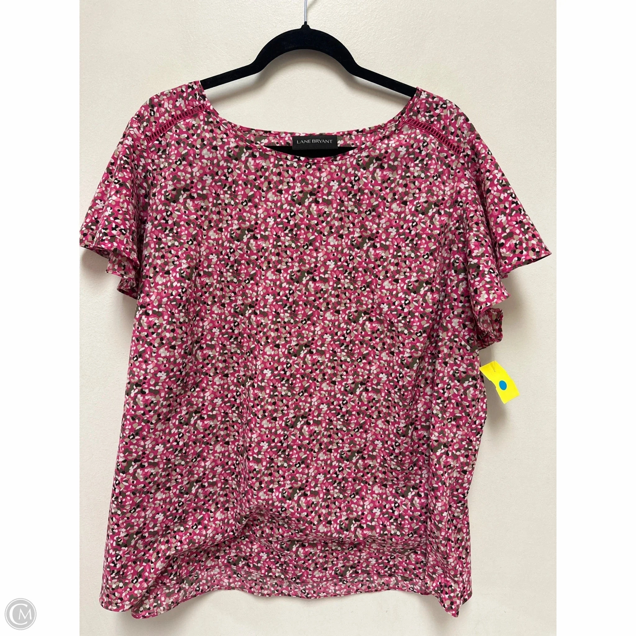 Top Short Sleeve By Lane Bryant In Pink, Size: 3x Everyday Style Trend Relax Trend