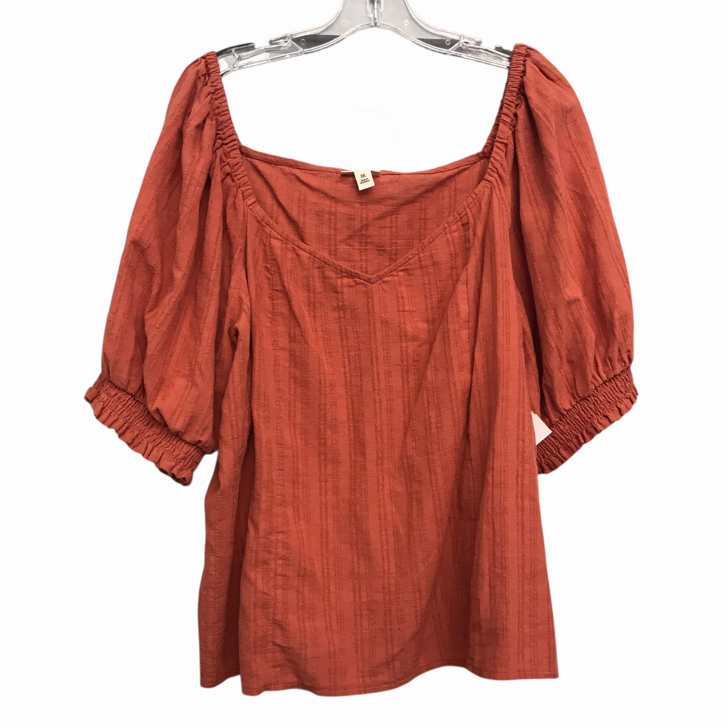 Modern innovation Top Ss By Ana In Orange, Size:1X