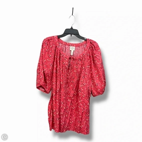 Top Short Sleeve By St Johns Bay In Floral Print, Size: 3x Perfect Design