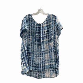Soft Design Classic Fit Top Ss By Nic   Zoe In Blue, Size:3X