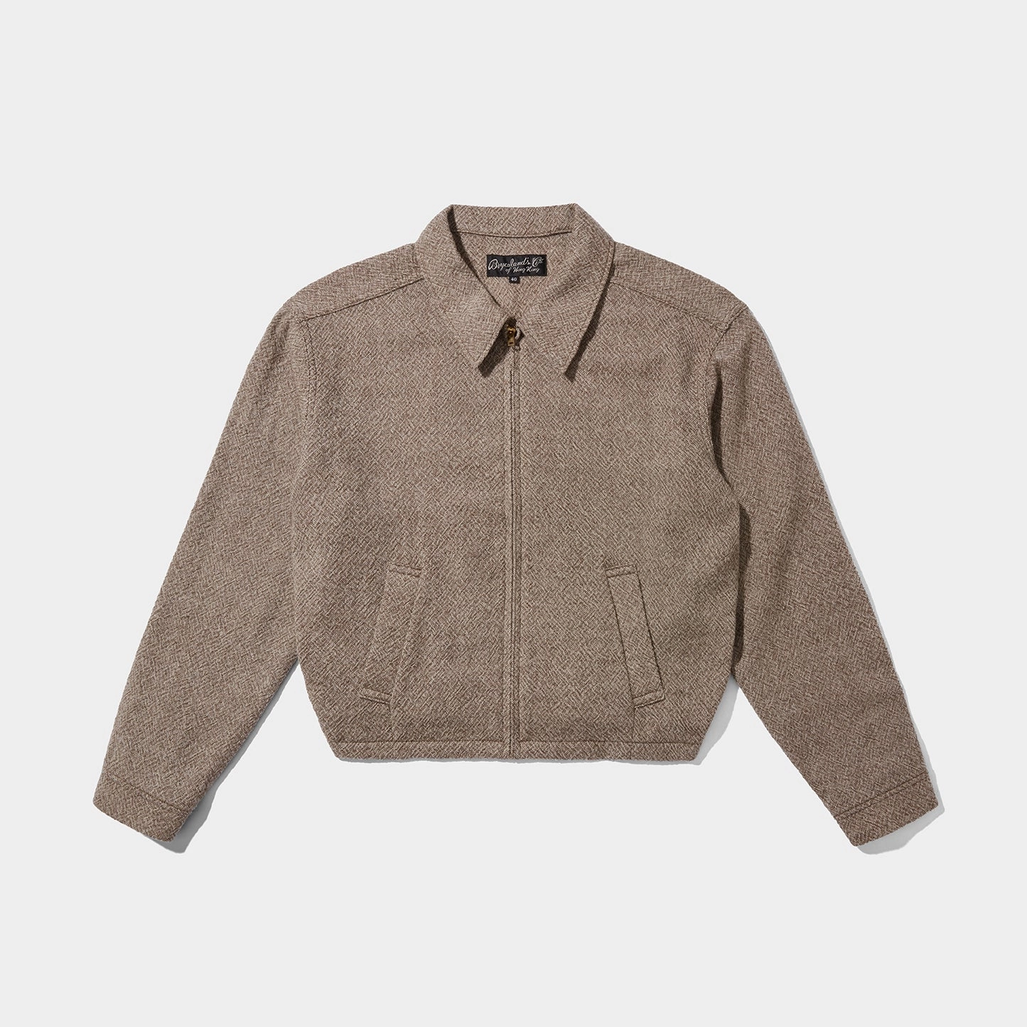 Summer Blouson Beige Melange Cozy Comfort Long Sleeves