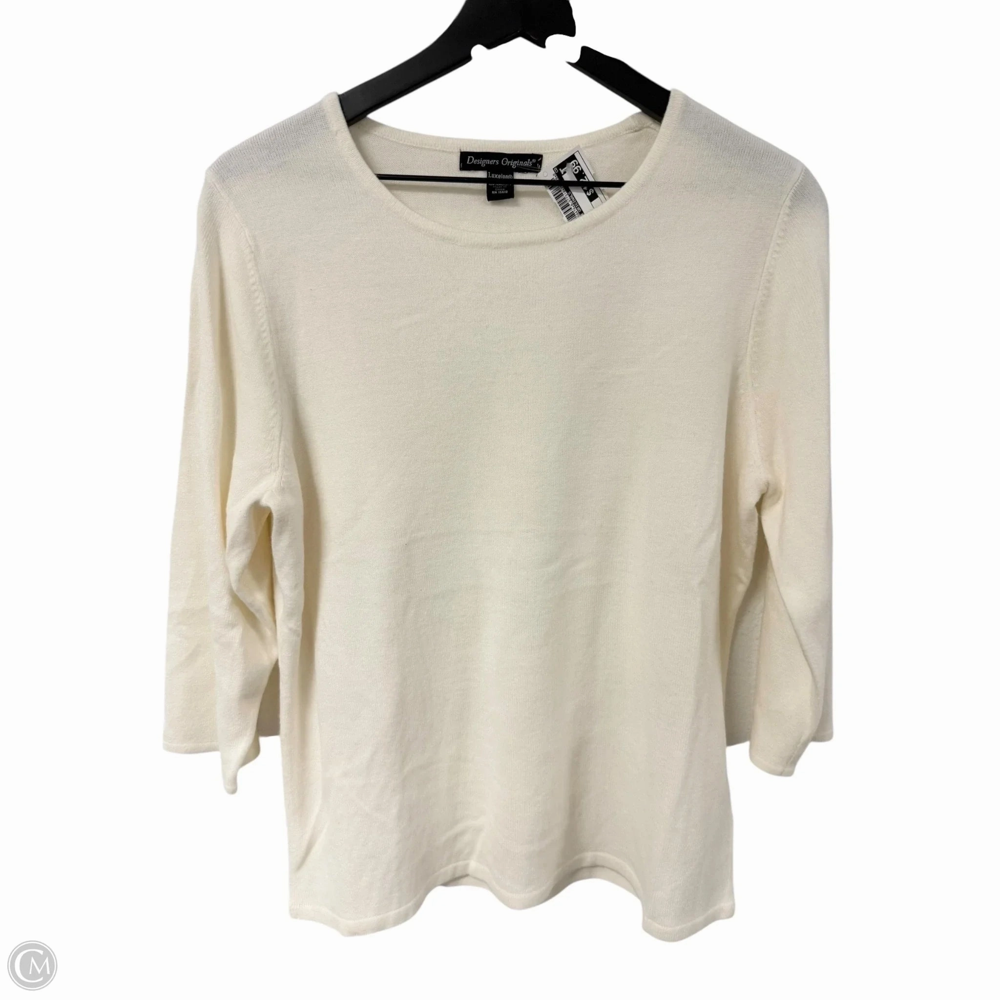 Sweater By Designer Originals In Cream, Size: Xl Versatile Layer Fit Perfect Wear