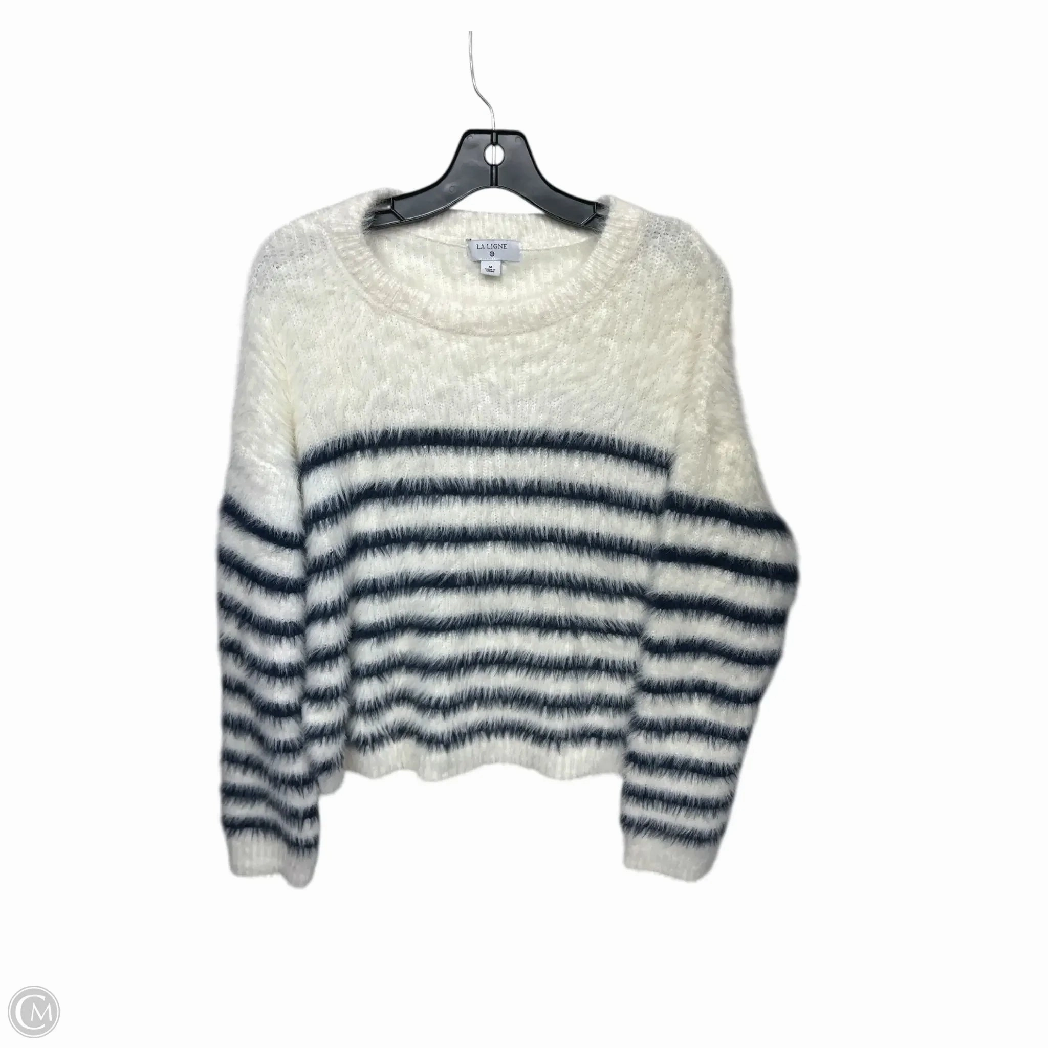 Eco Friendly Knitwear Everyday Ease Sweater By Target-designer In Blue & White, Size: M