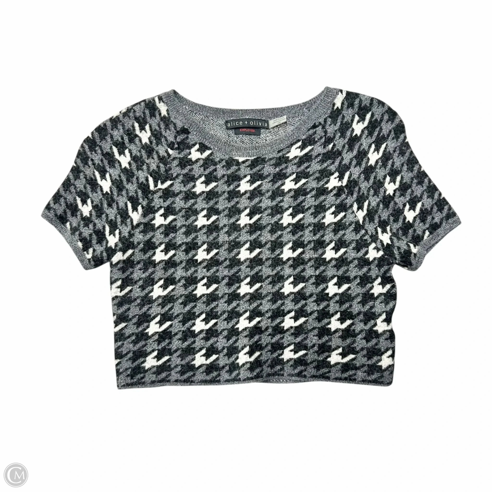 Comfy And Warm Roomy Waist Sweater Designer By Alice   Olivia In Grey, Size: M