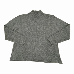 Reinforced Edging Sweater Designer By Eileen Fisher In Grey, Size:Xl