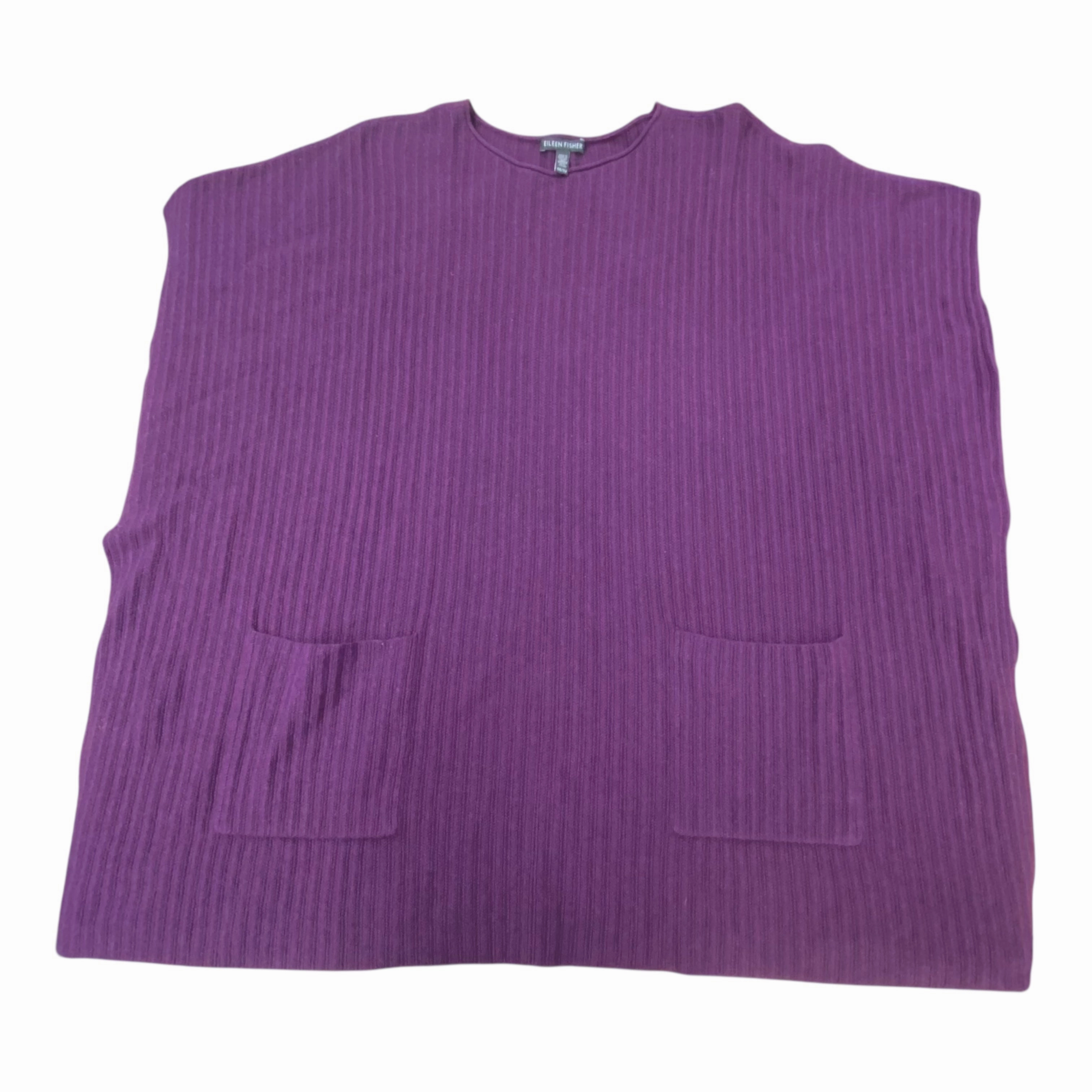 Winter Day Comfort Sweater Designer By Eileen Fisher In Purple, Size:Osfm