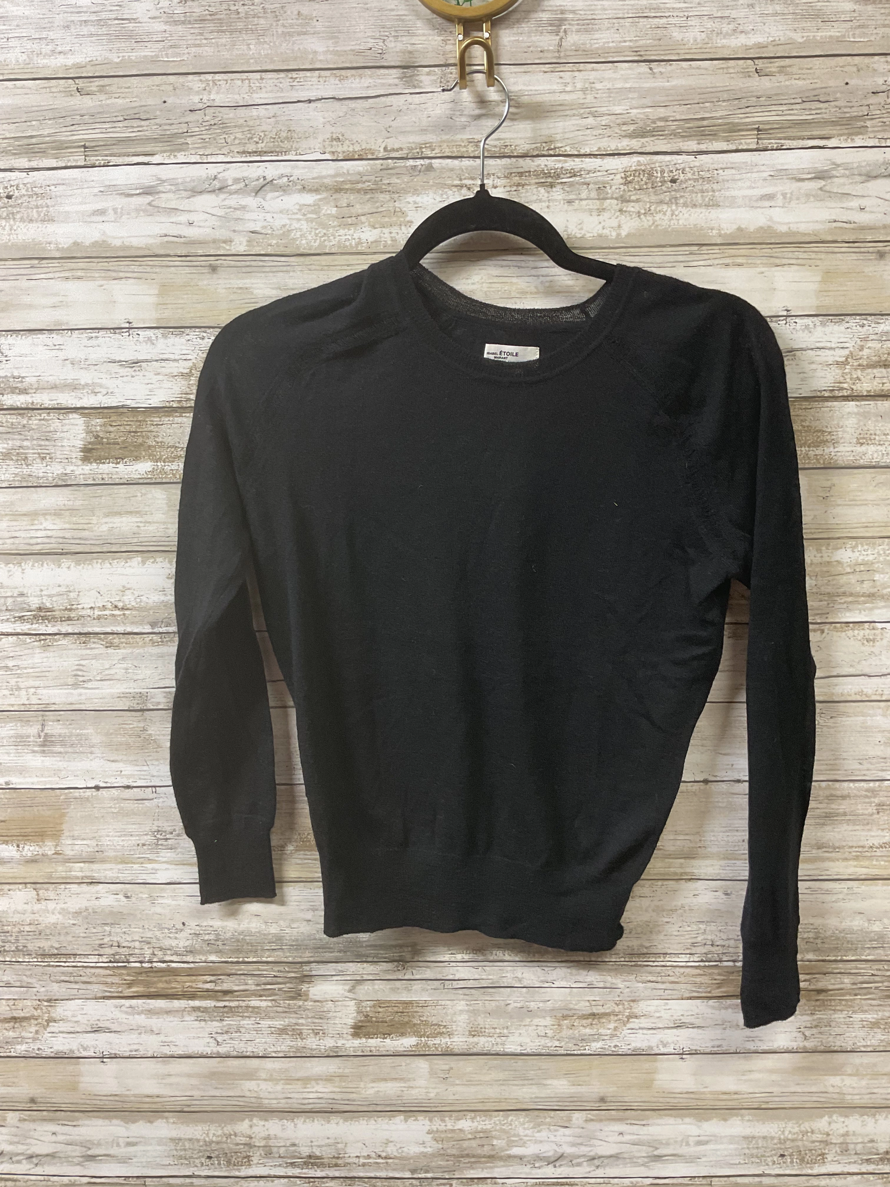 Versatile Stretch Luxury Knit Sweater Designer By Isabel Marant In Black, Size:Xs