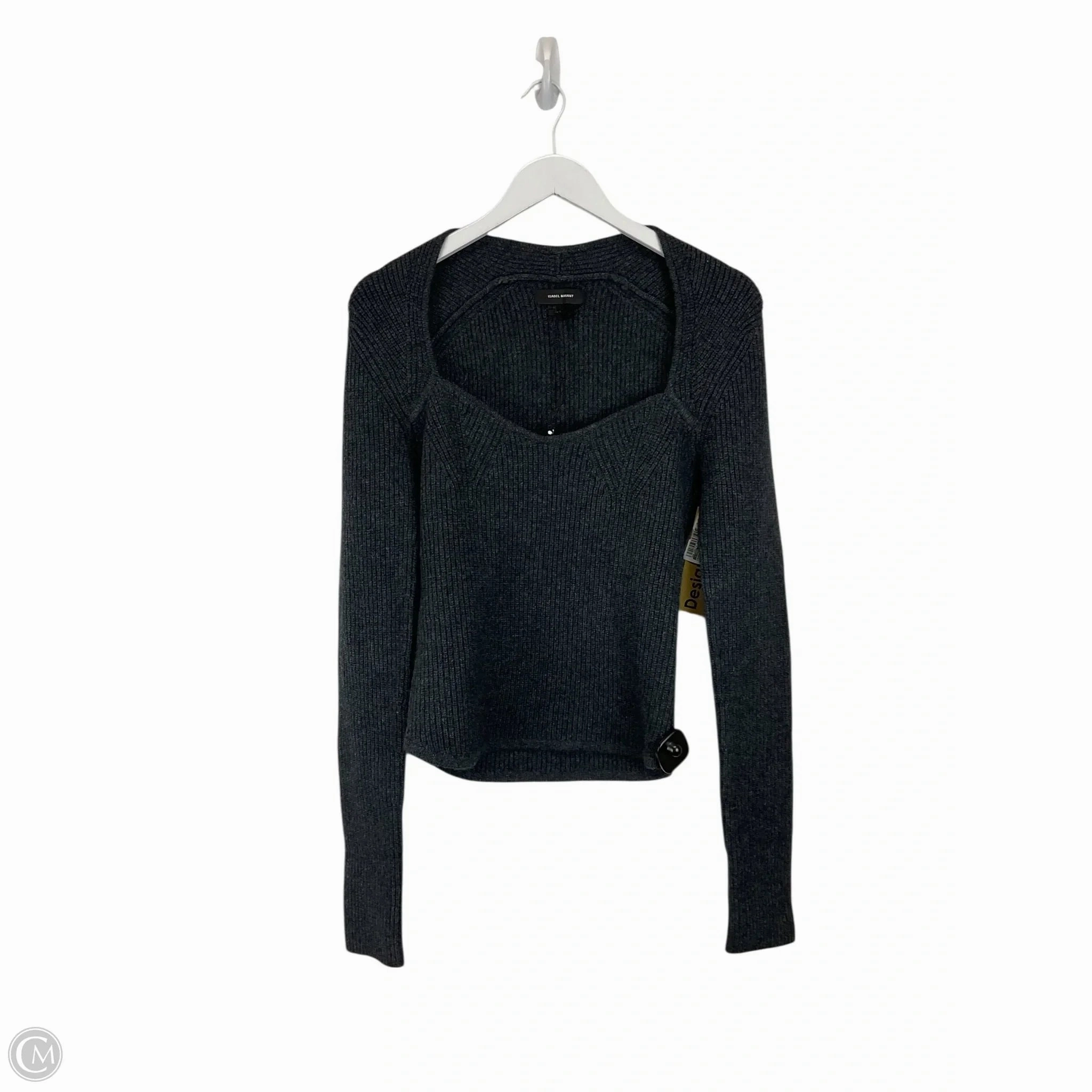 Casual Knit Style Sweater Designer By Isabel Marant In Grey, Size: M