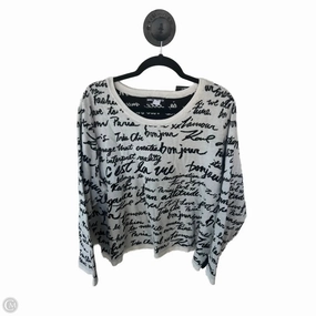 Sweater Designer By Karl Lagerfeld In Black & White, Size: 2x Cozy Style Cozy Active Wear