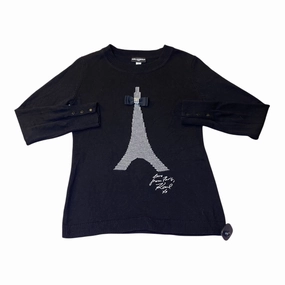 Sweater Designer By Karl Lagerfeld In Black, Size:S Cozy Design Wear