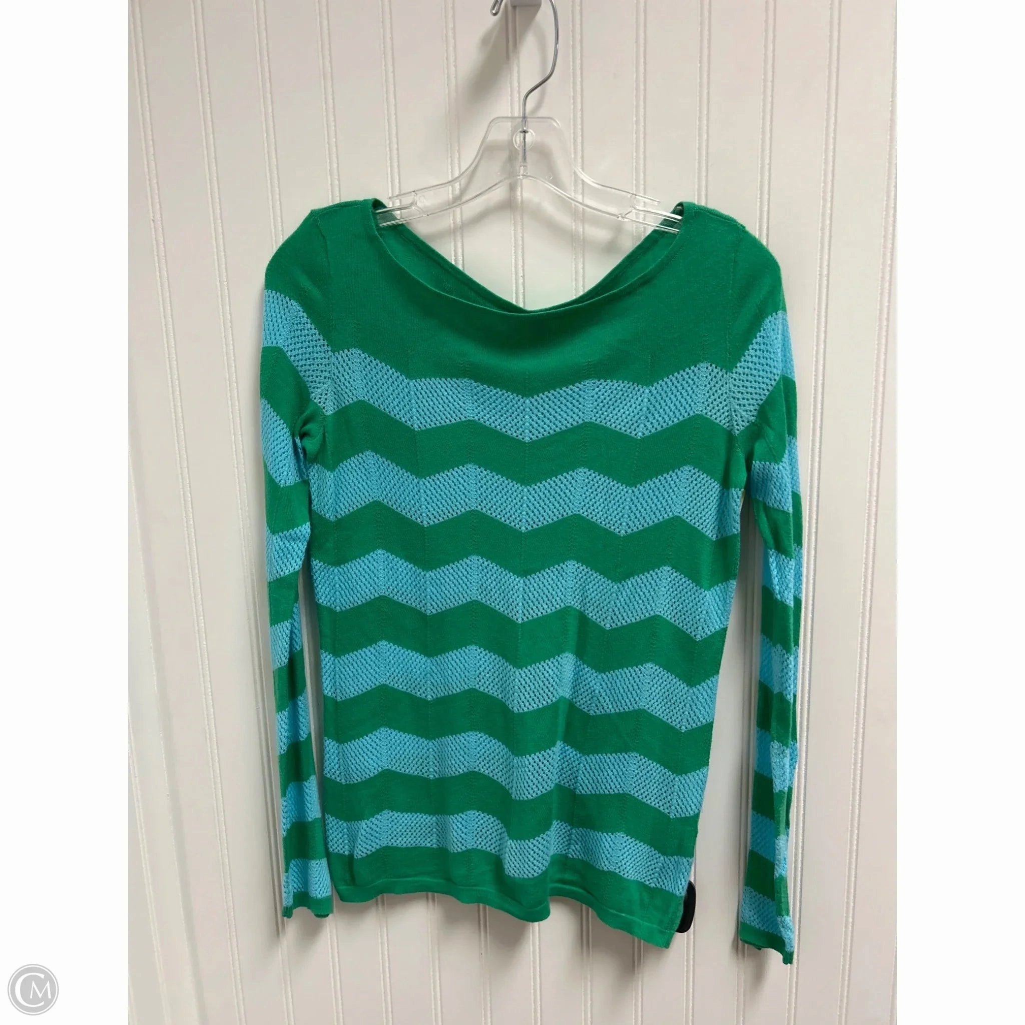 Sweater Designer By Lilly Pulitzer In Blue & Green, Size: S Minimalist Wear