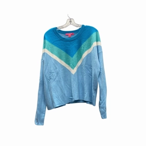 Fashionable Knit Fashionable Wear Sweater Designer By Lilly Pulitzer In Blue, Size:Xl