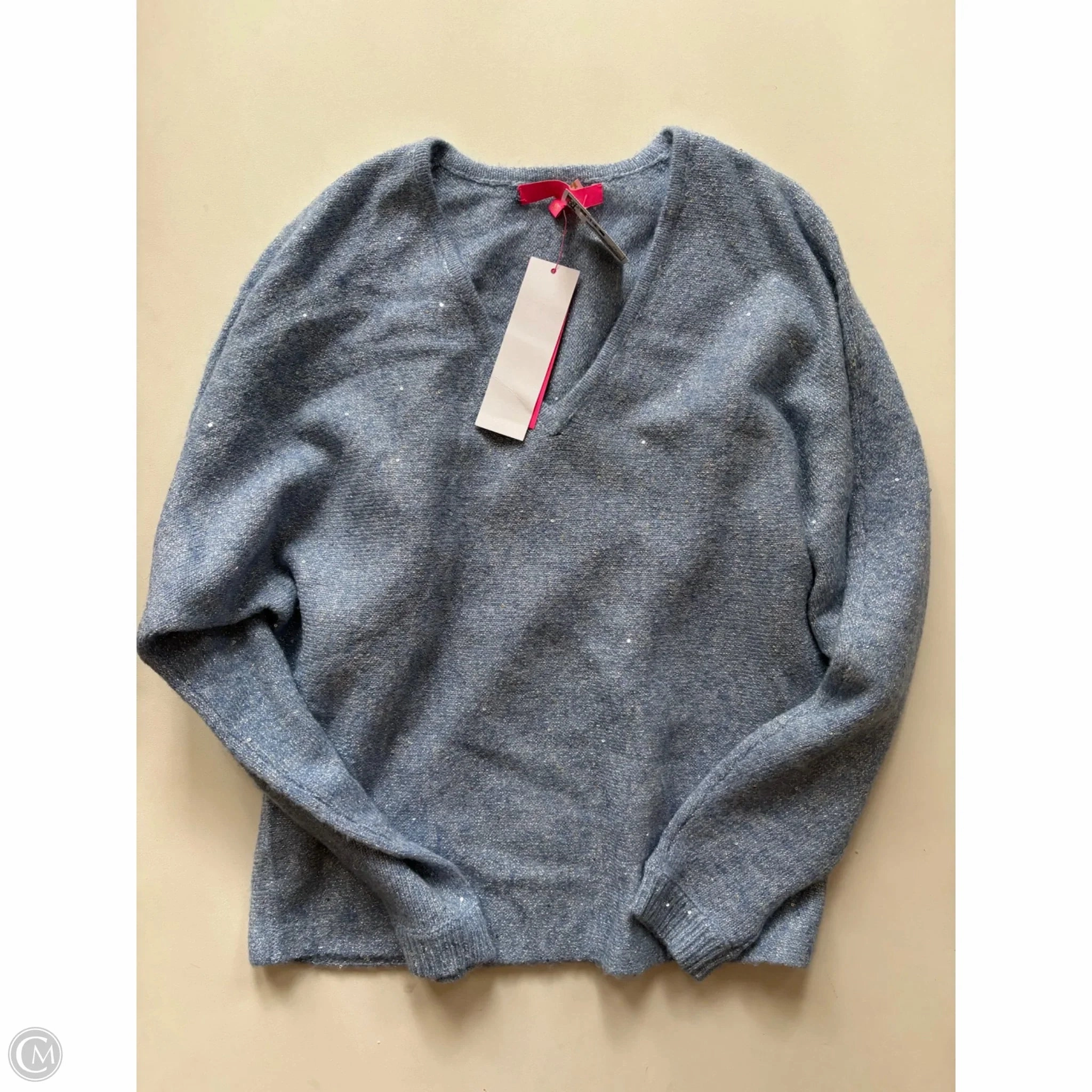 Cozy Wearable Sporty Fit Sweater Designer By Lilly Pulitzer In Blue, Size: Xs