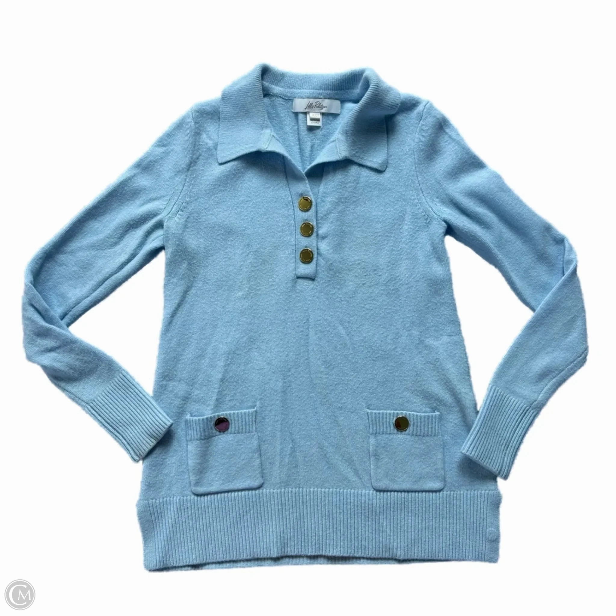 Classic Knit Design Sweater Designer By Lilly Pulitzer In Blue, Size: Xxs