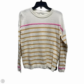 Sophisticated Comfort Seasonal Layering Sweater Designer By Lilly Pulitzer In Cream & Pink, Size: S