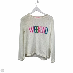 Sweater Designer By Lilly Pulitzer In Cream, Size: Xs Soft Knit Style Chilly Weather Wear