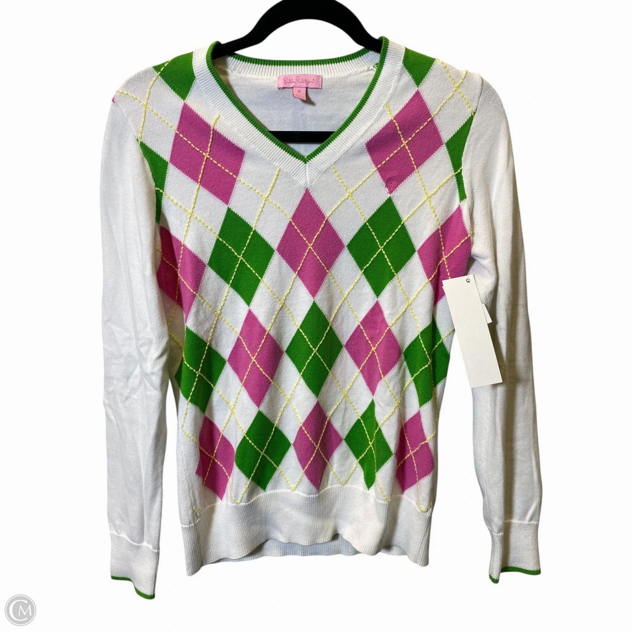 Sweater Designer By Lilly Pulitzer In Multi-colored, Size: M Comfy And Warm