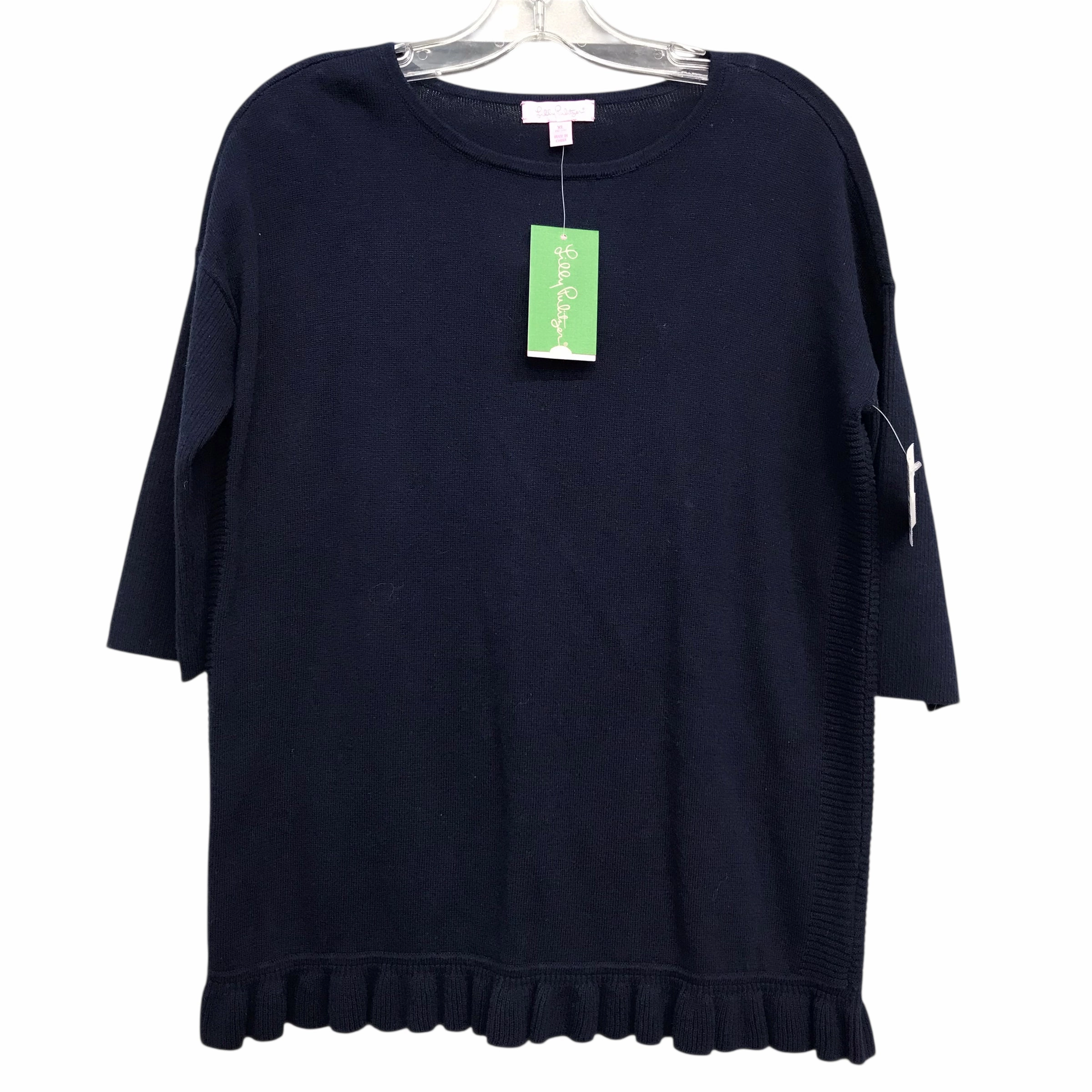 Sweater Designer By Lilly Pulitzer In Navy, Size:Xl Cozy Piece Comfortable Layer