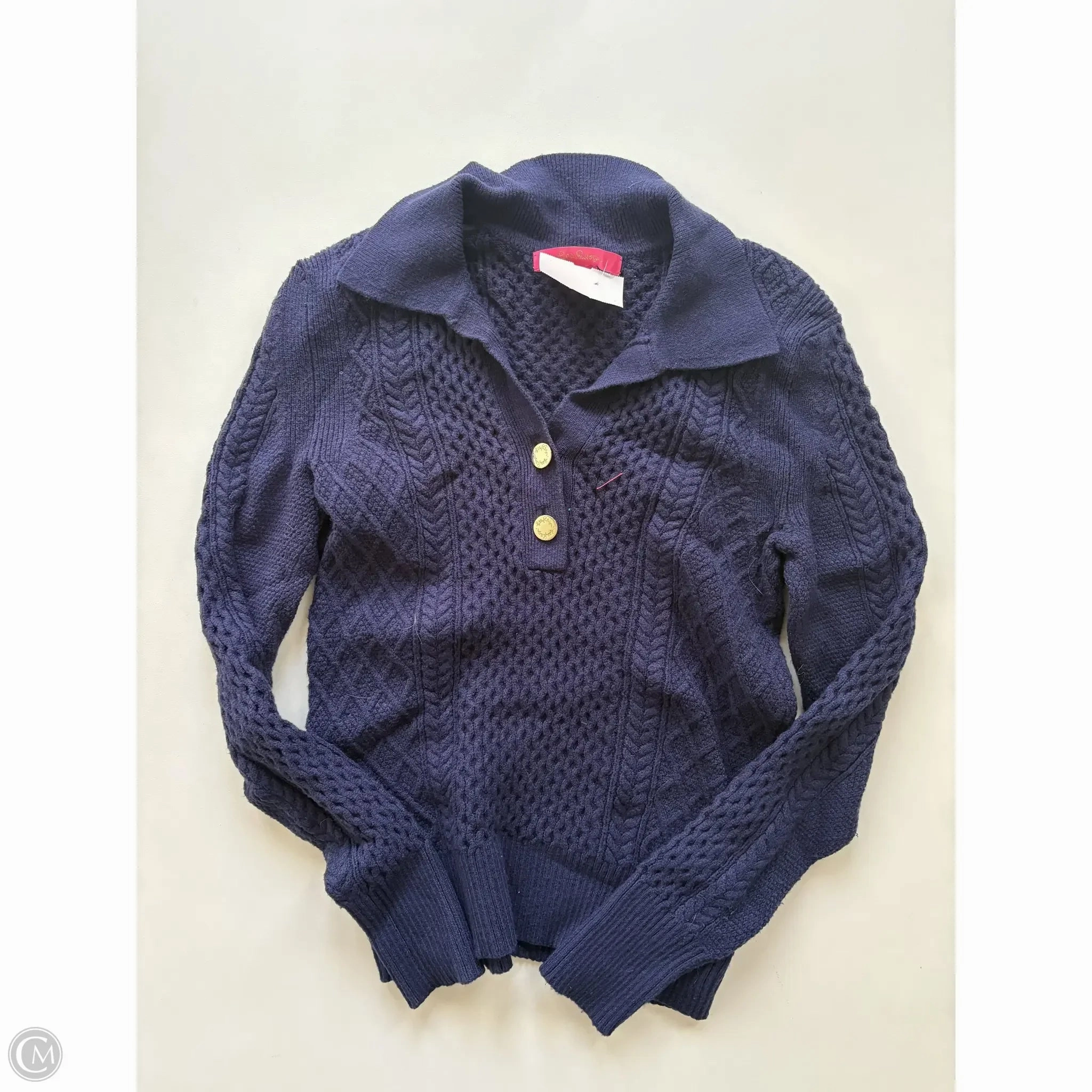 Sweater Designer By Lilly Pulitzer In Navy, Size: Xs Fashion Layers Winter Cozy