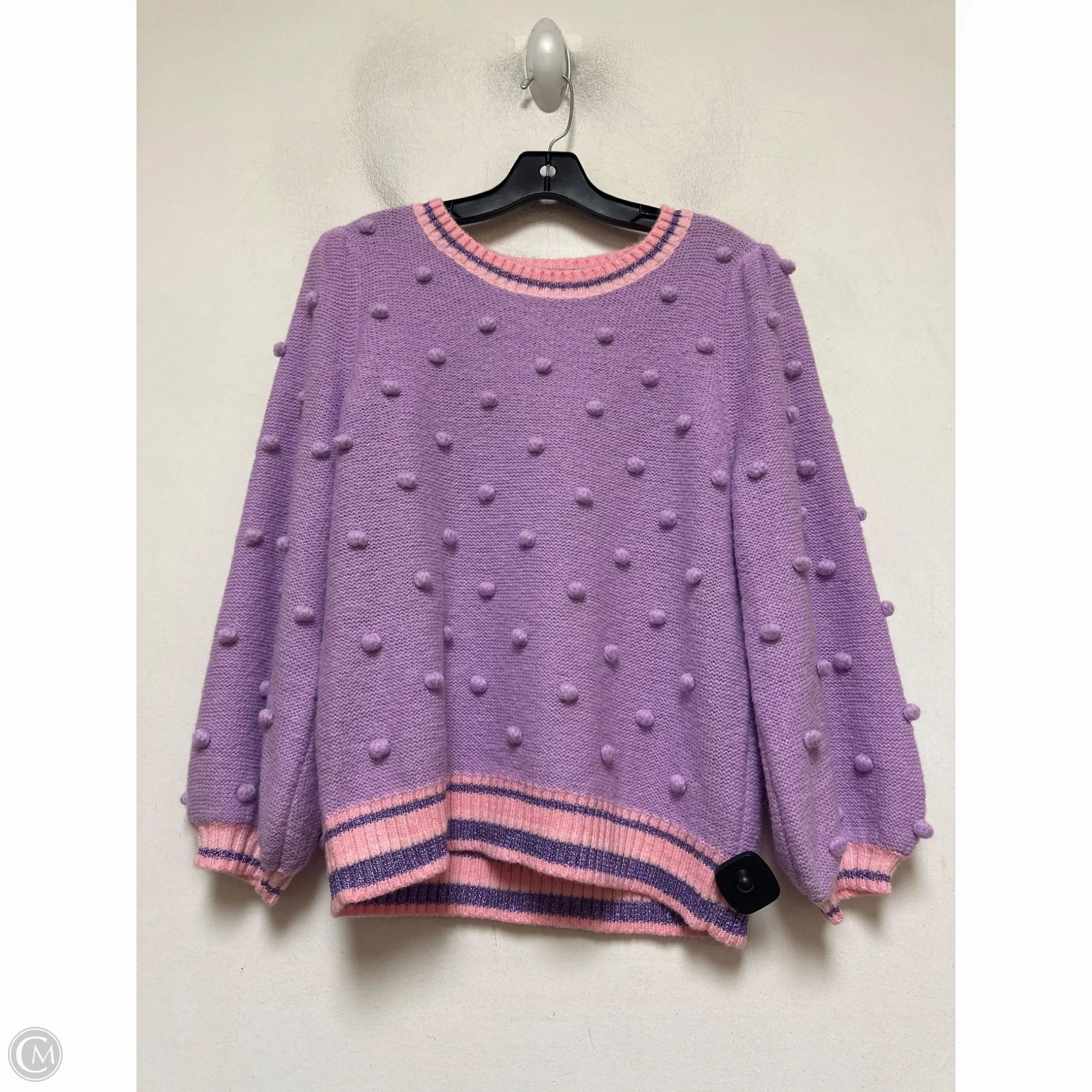 Outdoor Vibe Sweater Designer By Lilly Pulitzer In Purple, Size: L