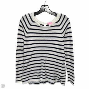 Chilly Comfort Look Hypoallergenic Yarn Construction Sweater Designer By Lilly Pulitzer In Striped Pattern, Size: S