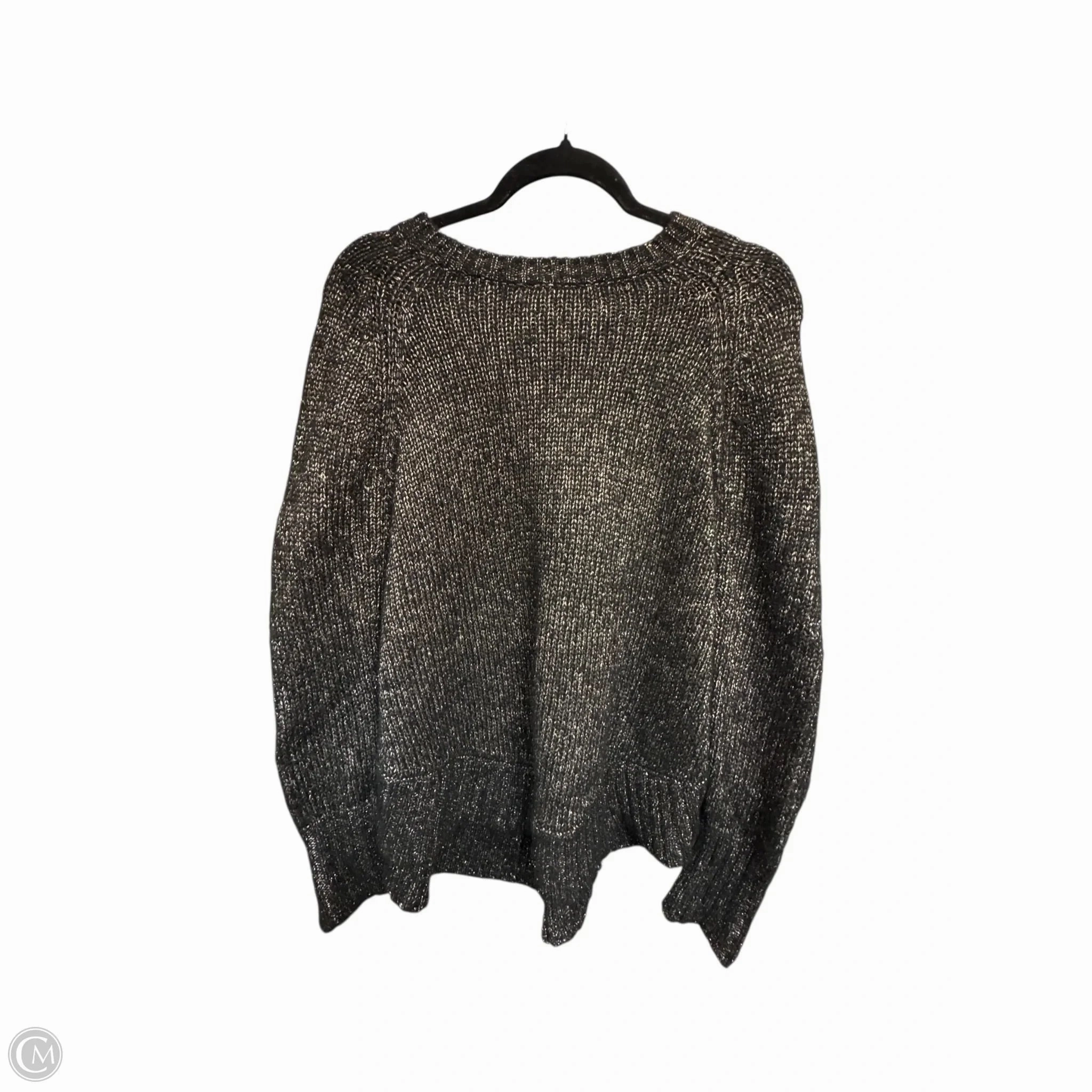 Versatile Style Sweater Designer By Michael Kors In Black & Gold, Size: S