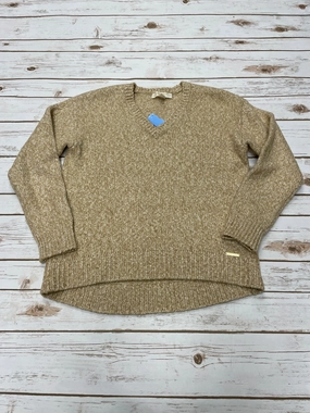 Winter Ready Outfit Snug Fit Knit Sweater Designer By Michael Kors In Brown, Size: S