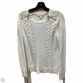 Sporty Fit elastic waistband Sweater Designer By Michael Kors In White, Size: M