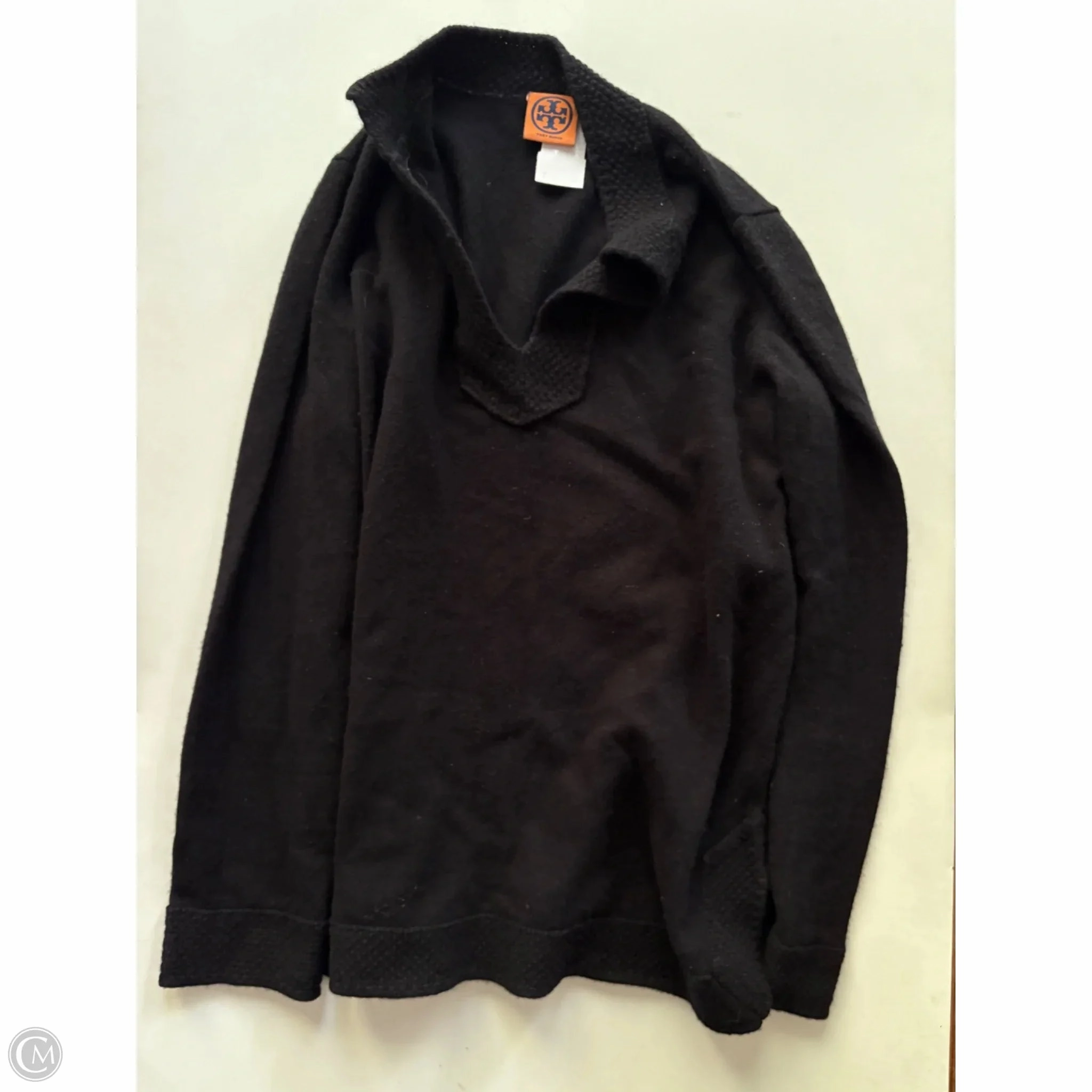 Cozy Must-Have Sweater Designer By Tory Burch In Black, Size: Xl