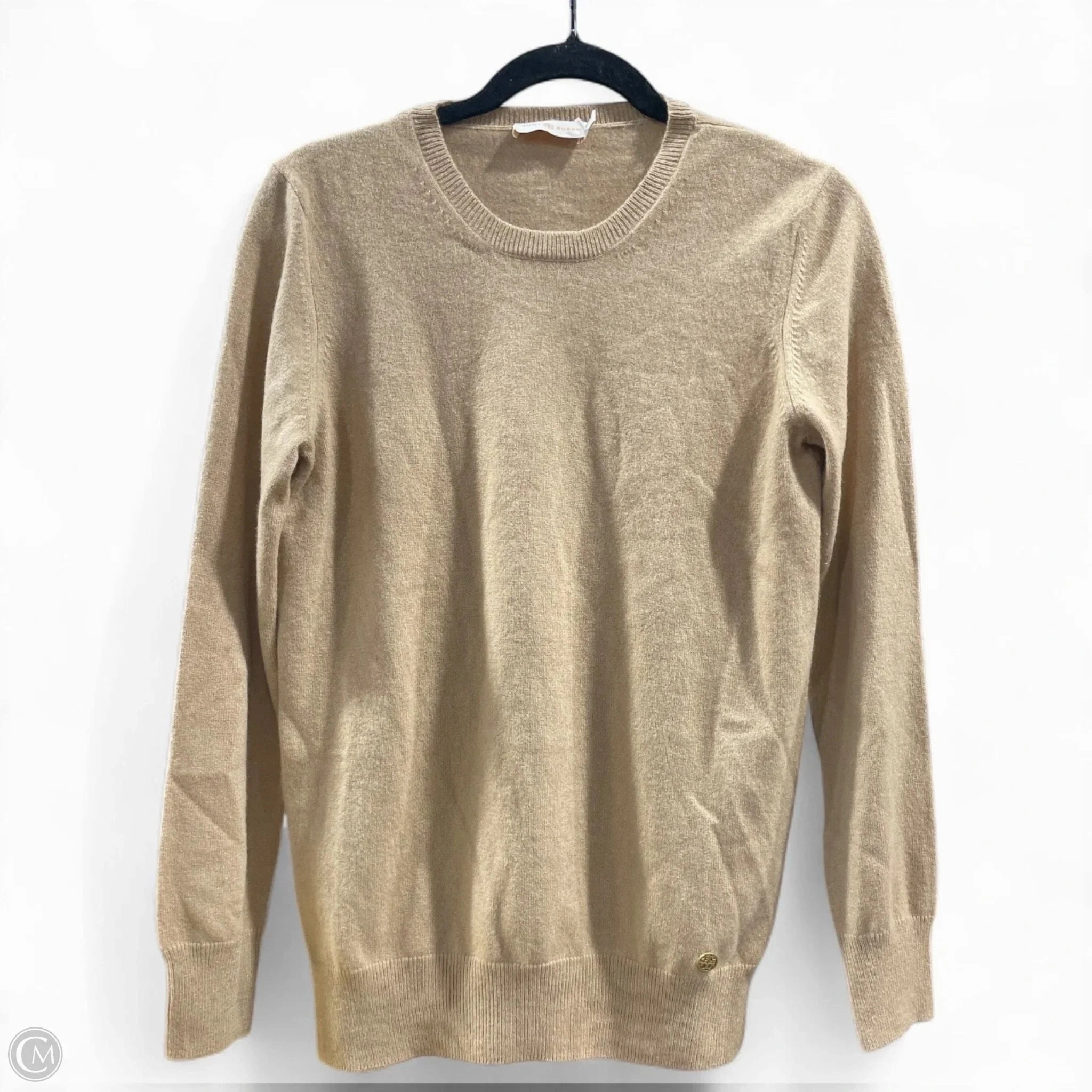 Sweater Designer By Tory Burch In Tan, Size: S Winter Wearable