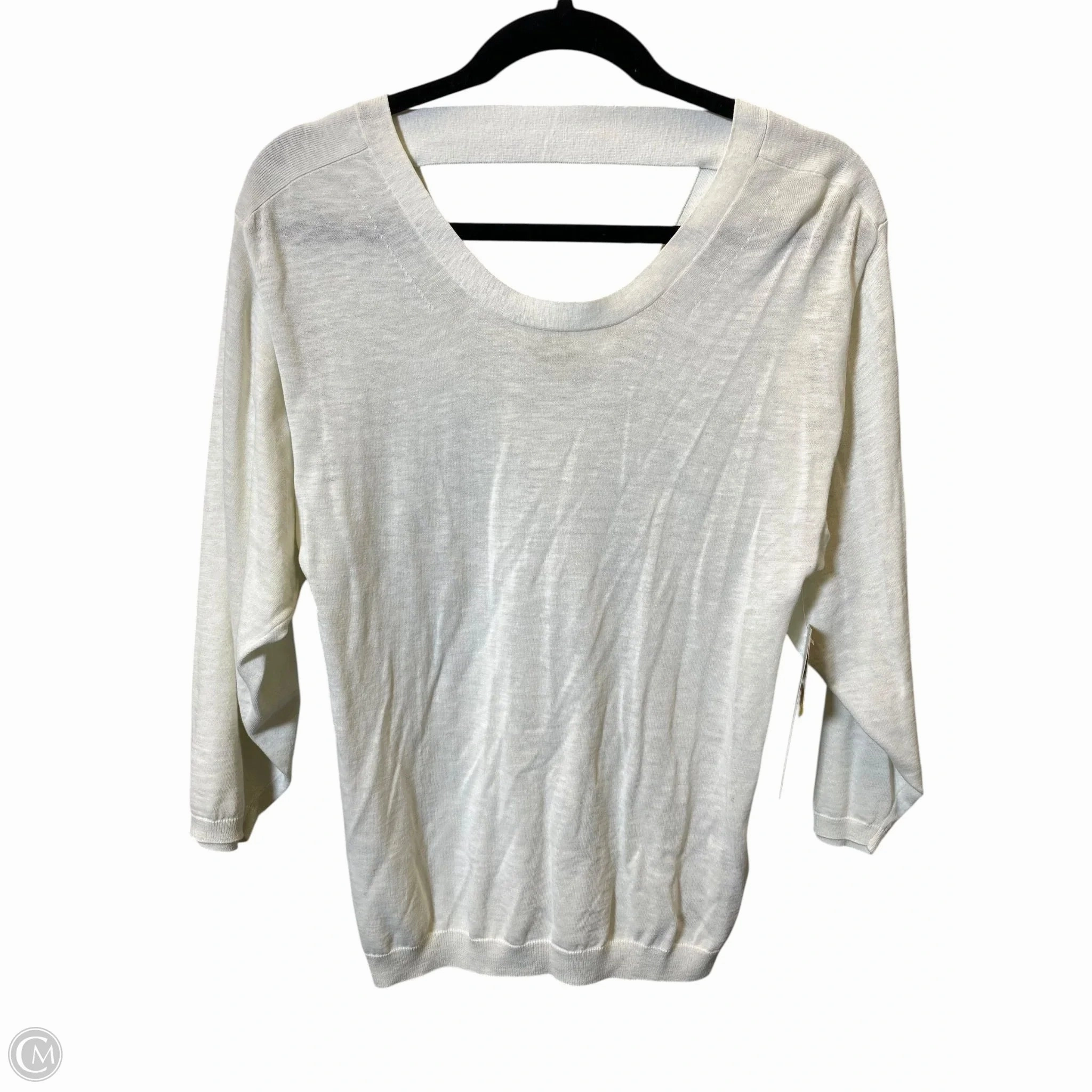 Luxe Touch Comfy & Cozy Sweater Luxury Designer By Burberry In Cream, Size: S