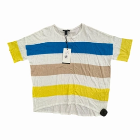 Sweater Ss By Alison Sheri In Striped Pattern, Size:Xl Sporty Look Wear