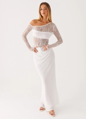 Take Your Time Maxi Dress - White Premium Look