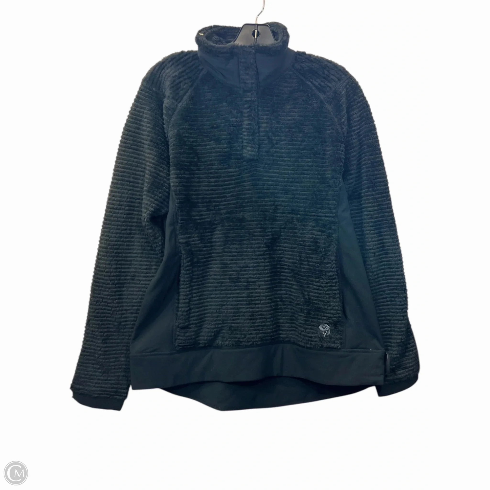 Jacket Fleece By Mountain Hardwear In Black, Size: L Sleek Layer Fit
