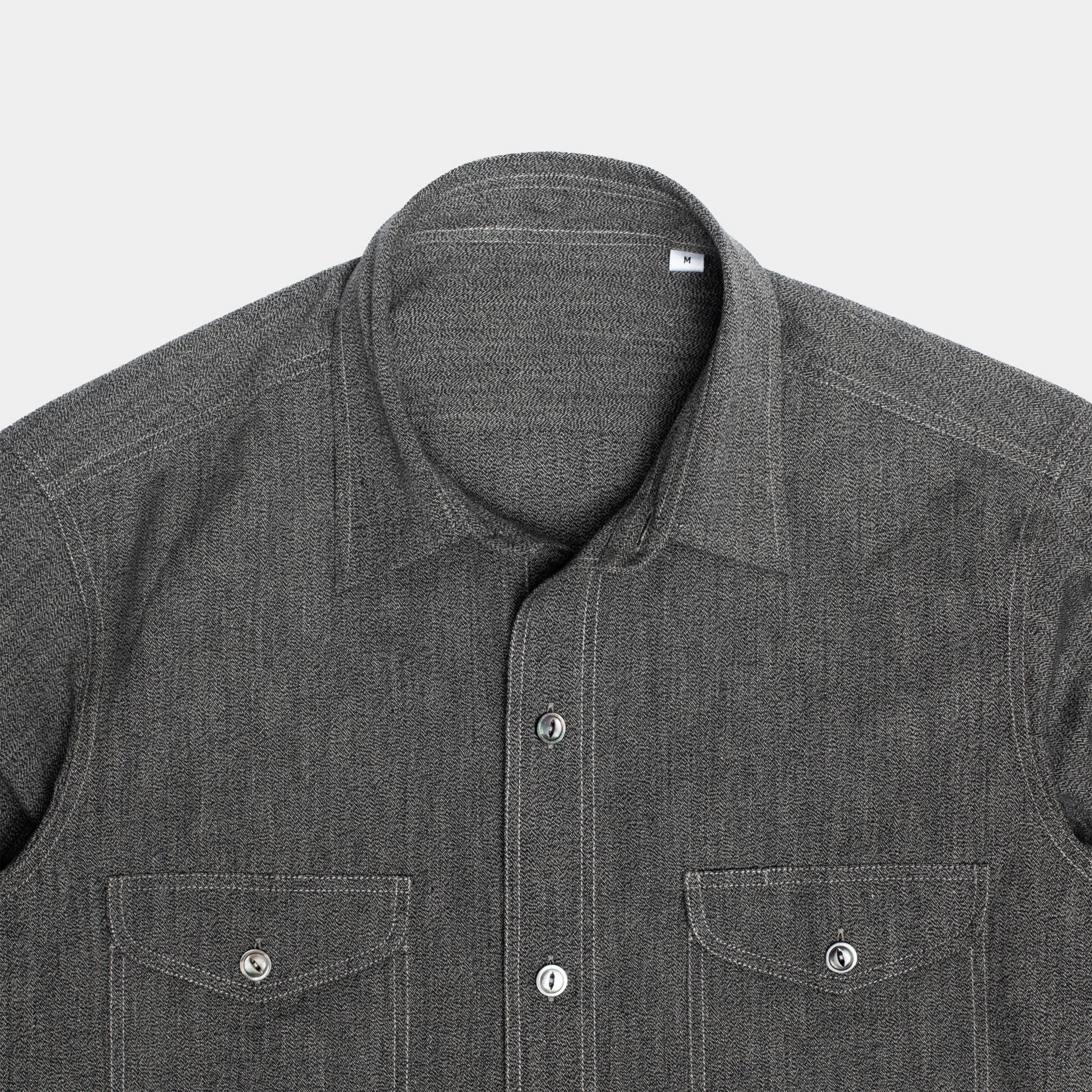 Outdoor Adventure Teardrop Work Shirt Salt & Pepper