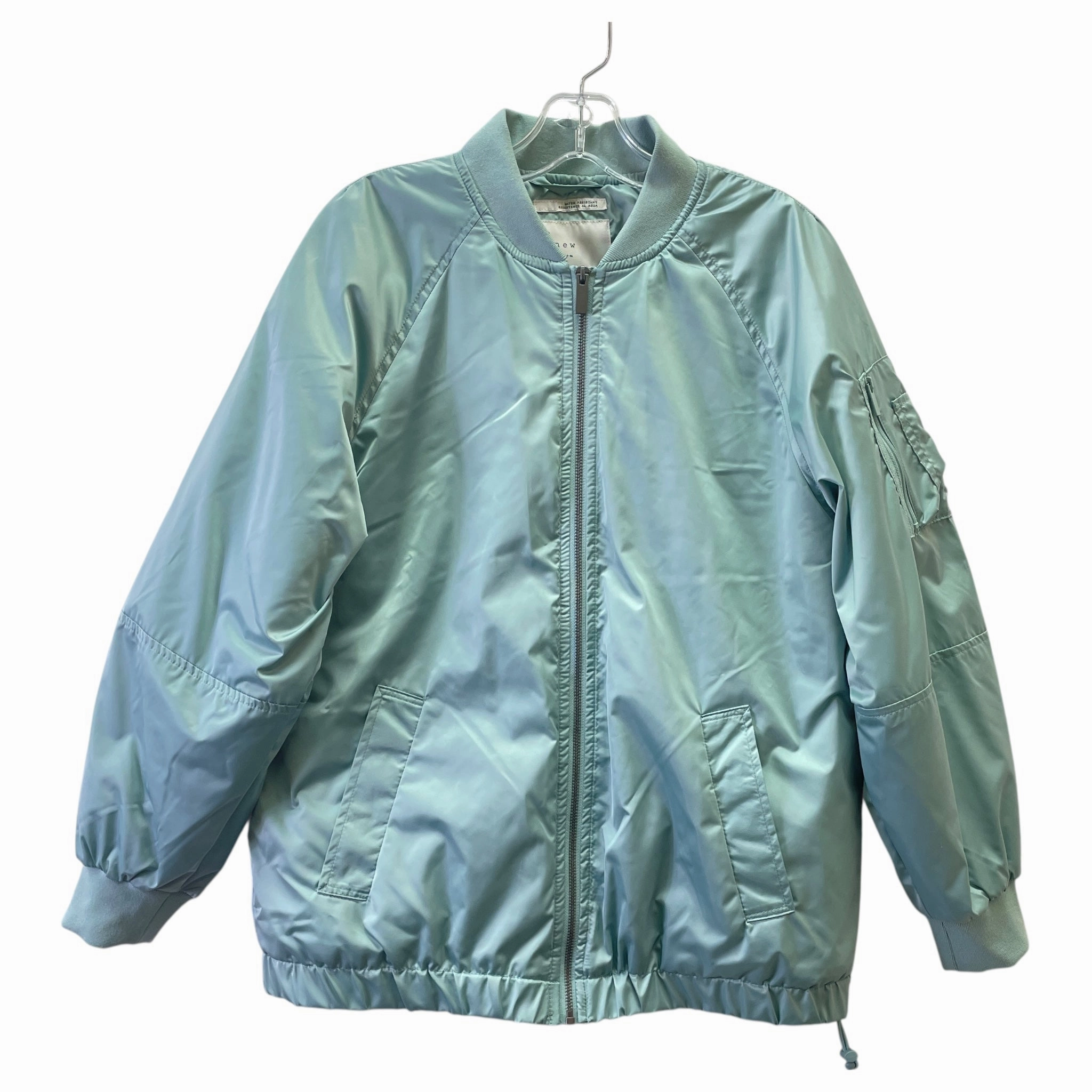 Reinforced Seams Jacket Puffer & Quilted By A New Day In Aqua, Size:S