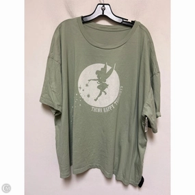 Top Short Sleeve Basic By Disney Store In Green, Size: 3x Chafe Free Armhole Classic Color