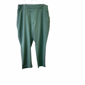 Athletic Pants By Eddie Bauer In Green, Size:1X Casual Comfort Look Fit For Movement