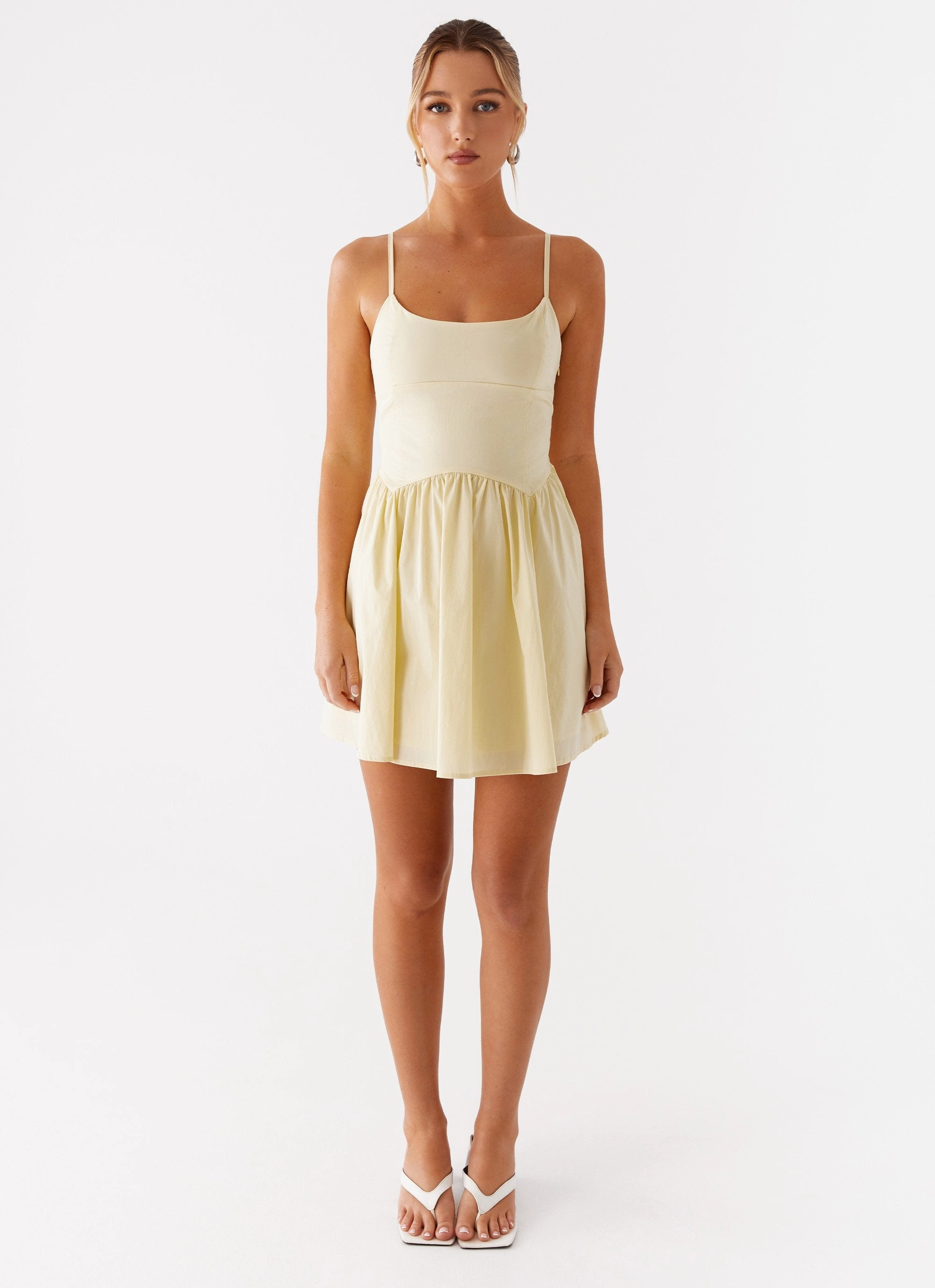 Love Glow ReinforcedHem Tesoro Mio Mini Dress - Yellow