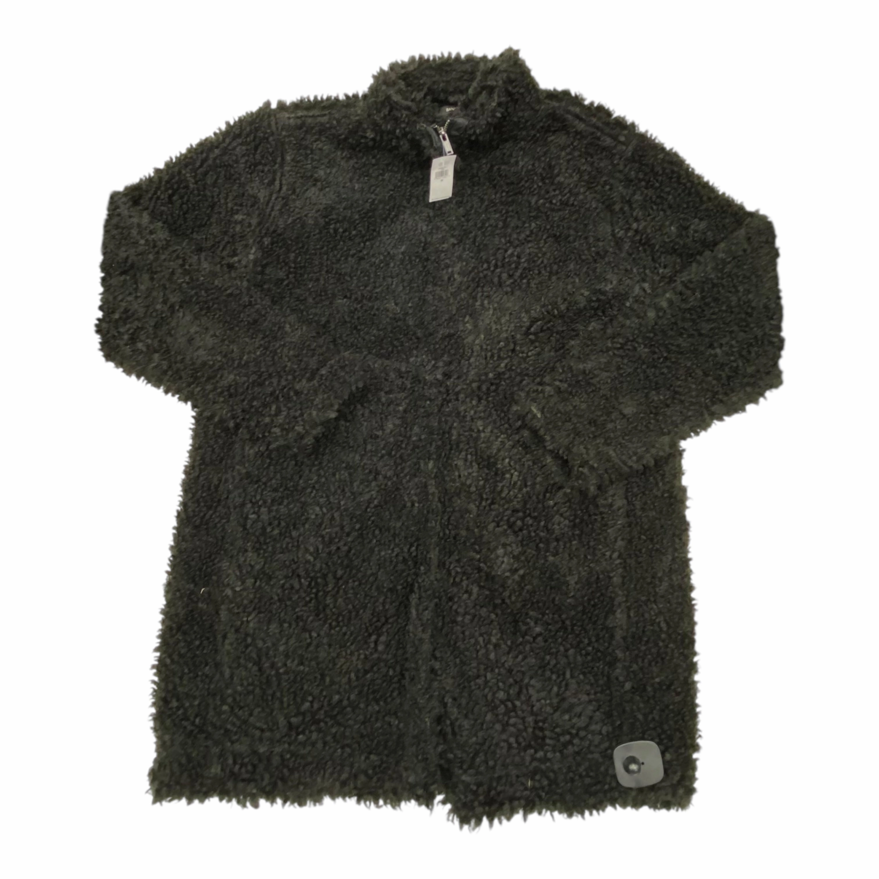 Coat Faux Fur & Sherpa By Banana Republic In Black, Size:M Fashion Trend